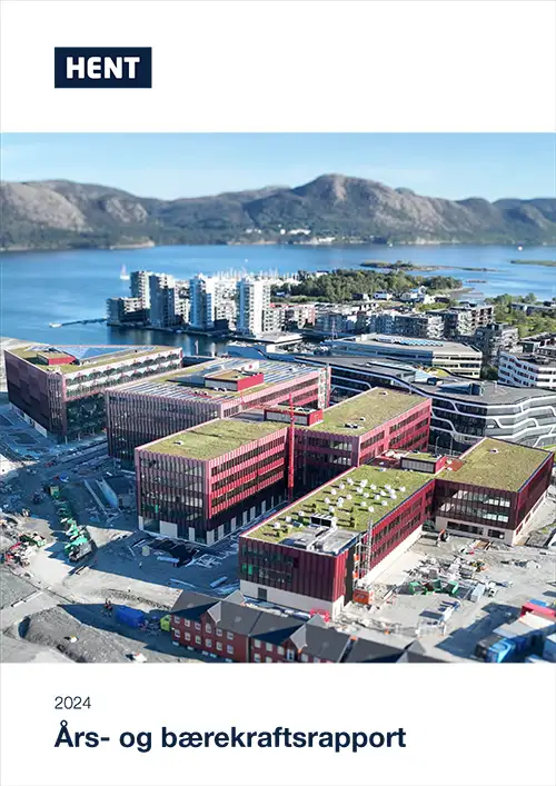 Bilde forsiden på HENT sin Års- og bærekraftsrapport 2024